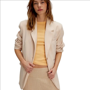 Free People Paper Cut Blazer Brazilian Sand Sizes S & L NWT